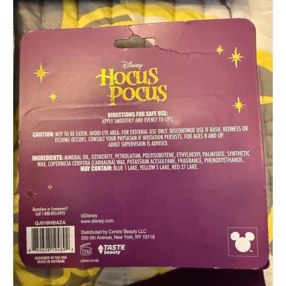NWT Disney Villains Hocus Pocus Beauty Set Lips Scrub Bath Bomb Balm Hand Cream